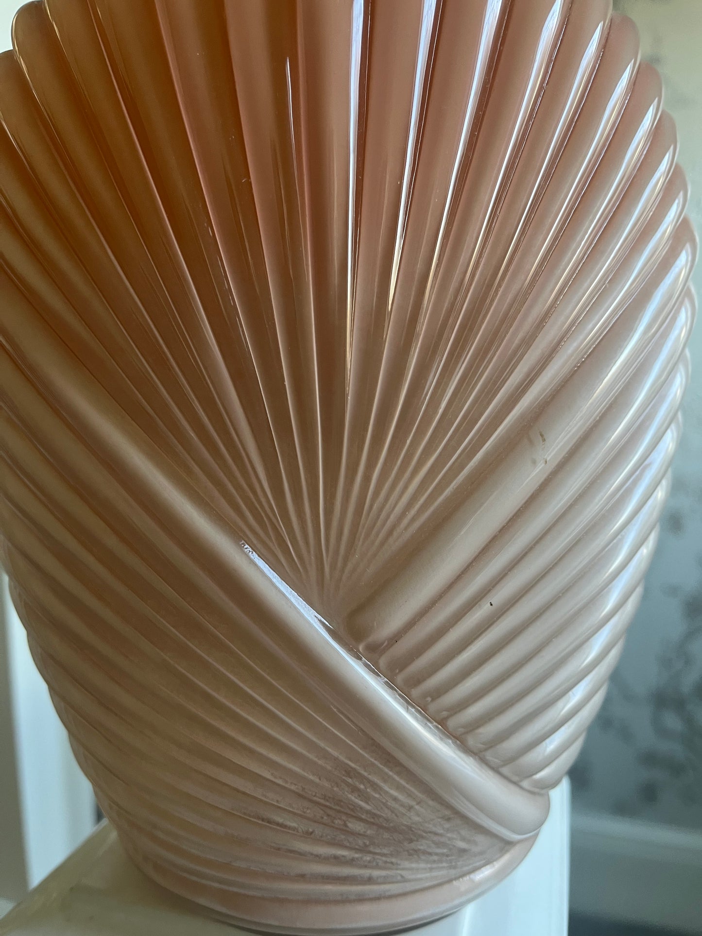 Peach Art Deco Vase